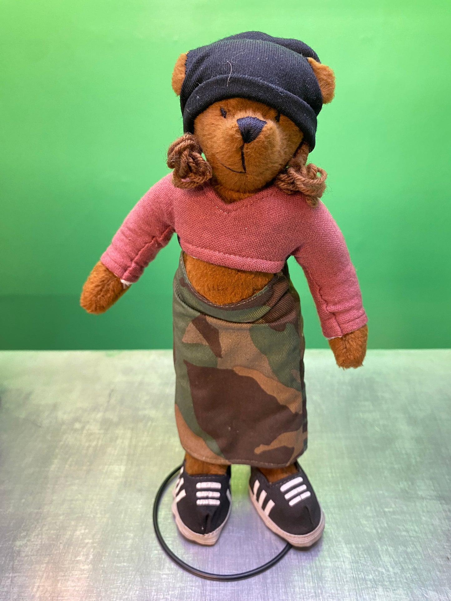 Team Zap・Plush / 内藤デザイン研究所・チームザップ・熊・テディベア・カモ柄・ぬいぐるみ