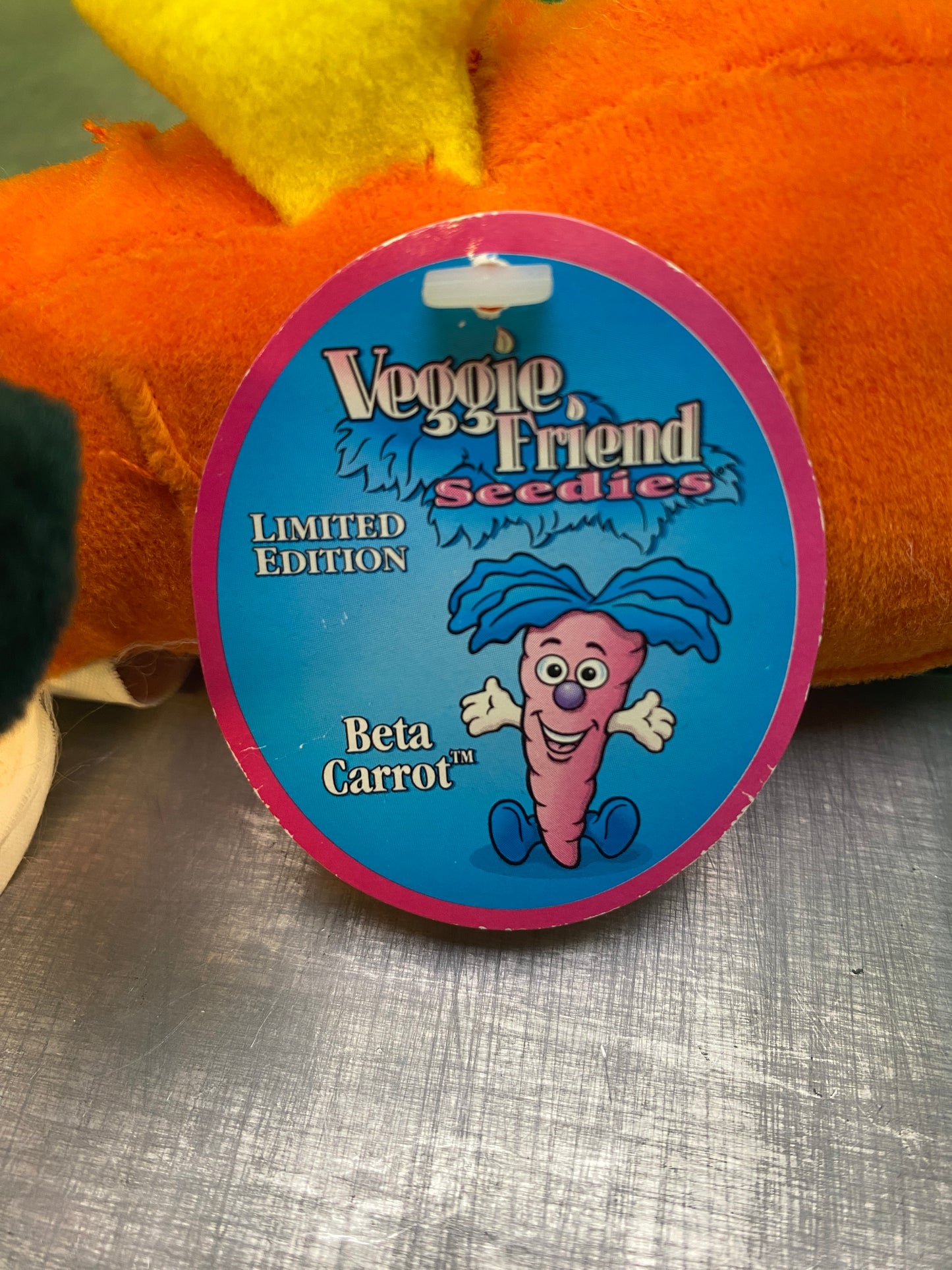 1990's・Veggie Friend Seedies・Beta Carrot・Beanbag Plush / ベジフレンズ・ニンジン・ぬいぐるみ