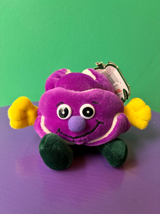 1990's・Veggie Friend Seedies・Cabby Cabbage・Beanbag Plush / ベジフレンズ・紫キャベツ・ぬいぐるみ