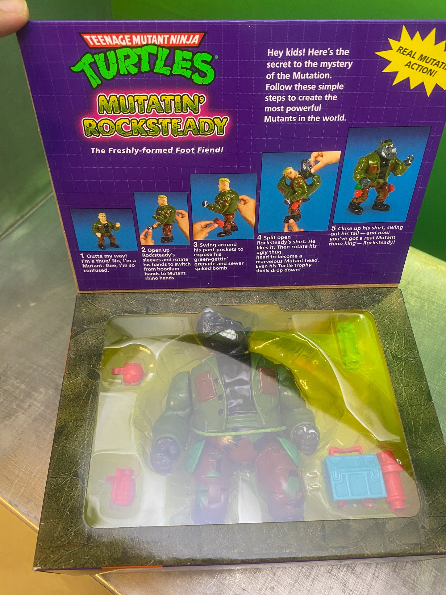 TMNT・Mutations・Mutatin’ Rocksteady・Action Figure / ミュータントタートルズ・ミュータント ロックステディ・アクションフィギュア