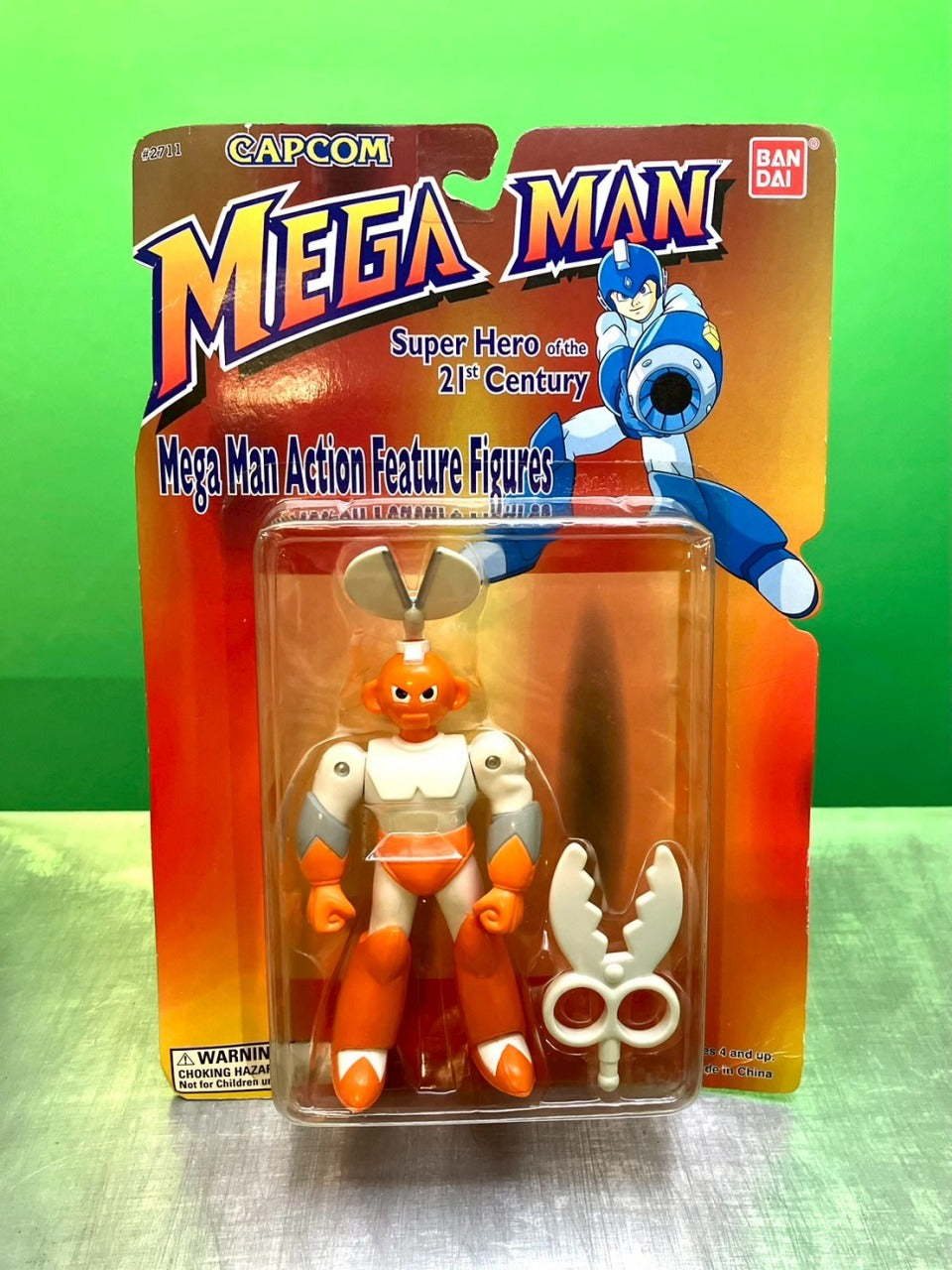 1995・BANDAI・MEGA MAN・CUT MAN・Action Figure / バンダイ・カットマン・フィギュア