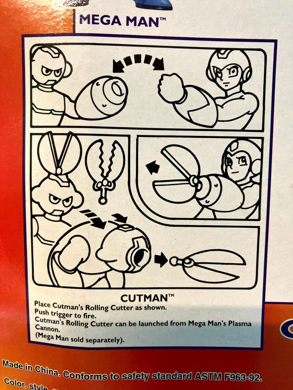 1995・BANDAI・MEGA MAN・CUT MAN・Action Figure / バンダイ・カットマン・フィギュア