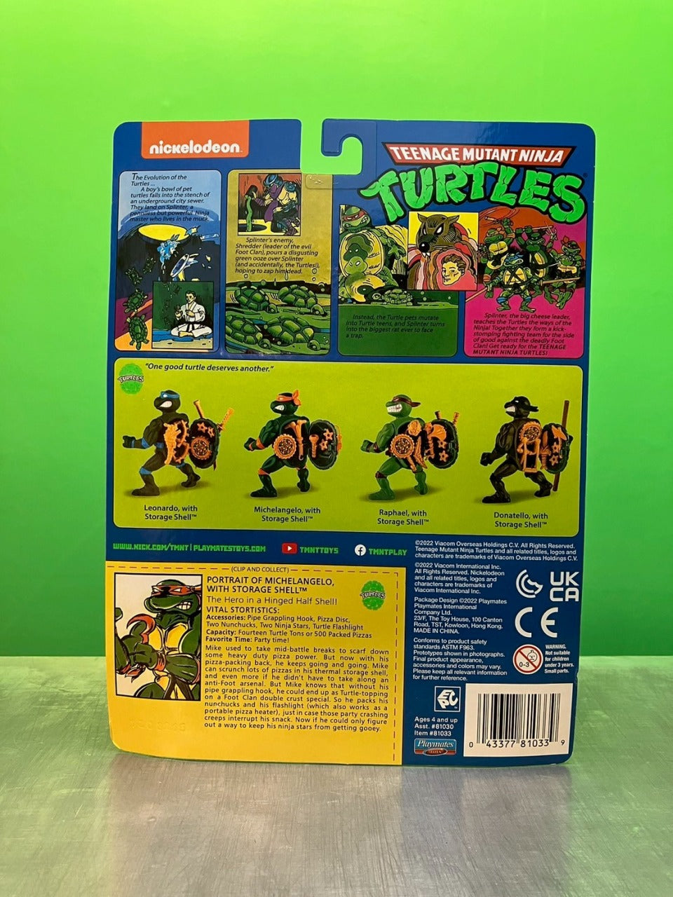 2022・Playmates・Teenage Mutant Ninja Turtles・Classic Figures set of 4  / プレイメイツ・タートルズ・フィギュア 4体セット