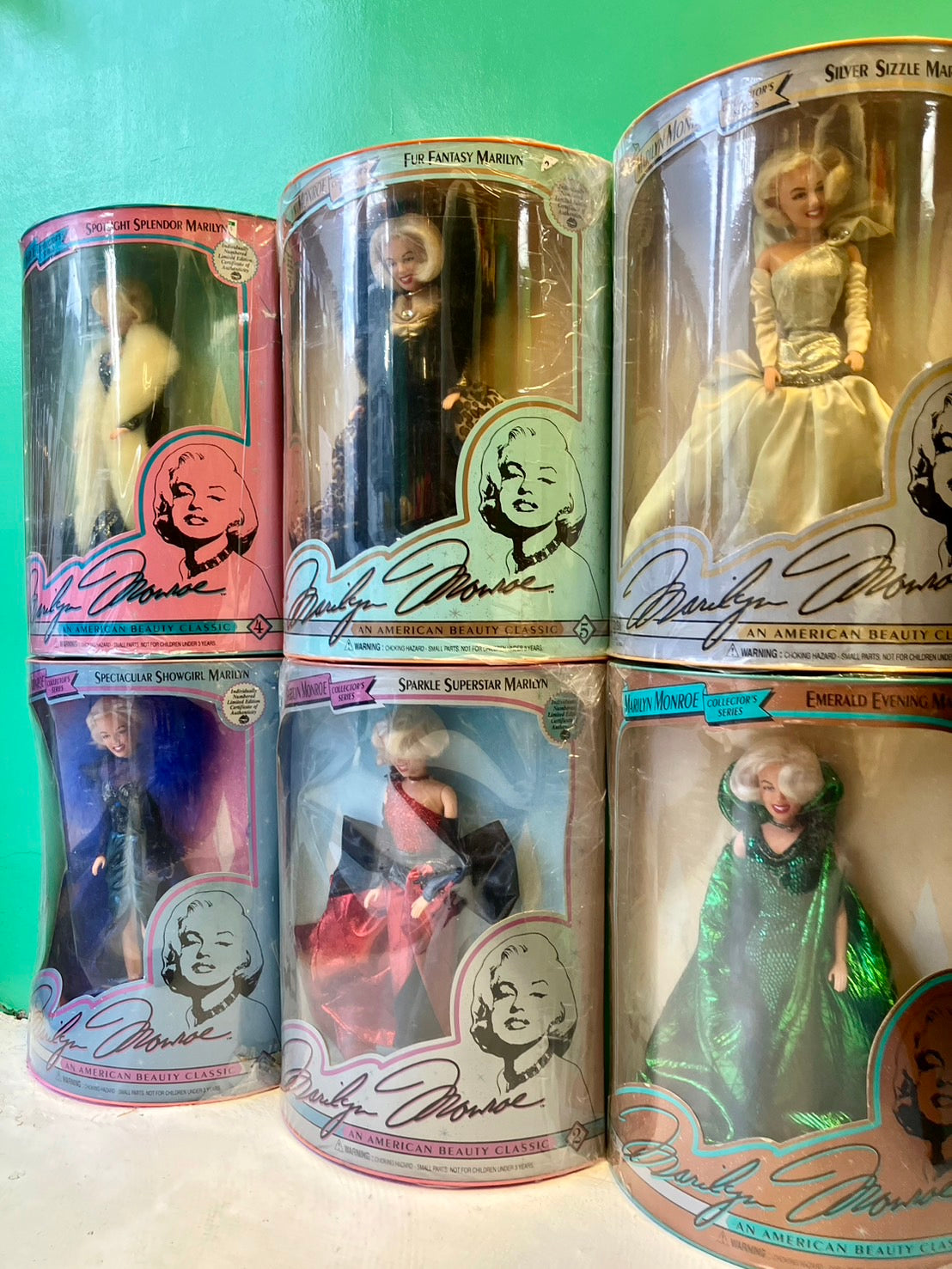 1993・Marilyn Monroe Collector's Series / マリリンモンロー・ドール・フィギュア6体セット