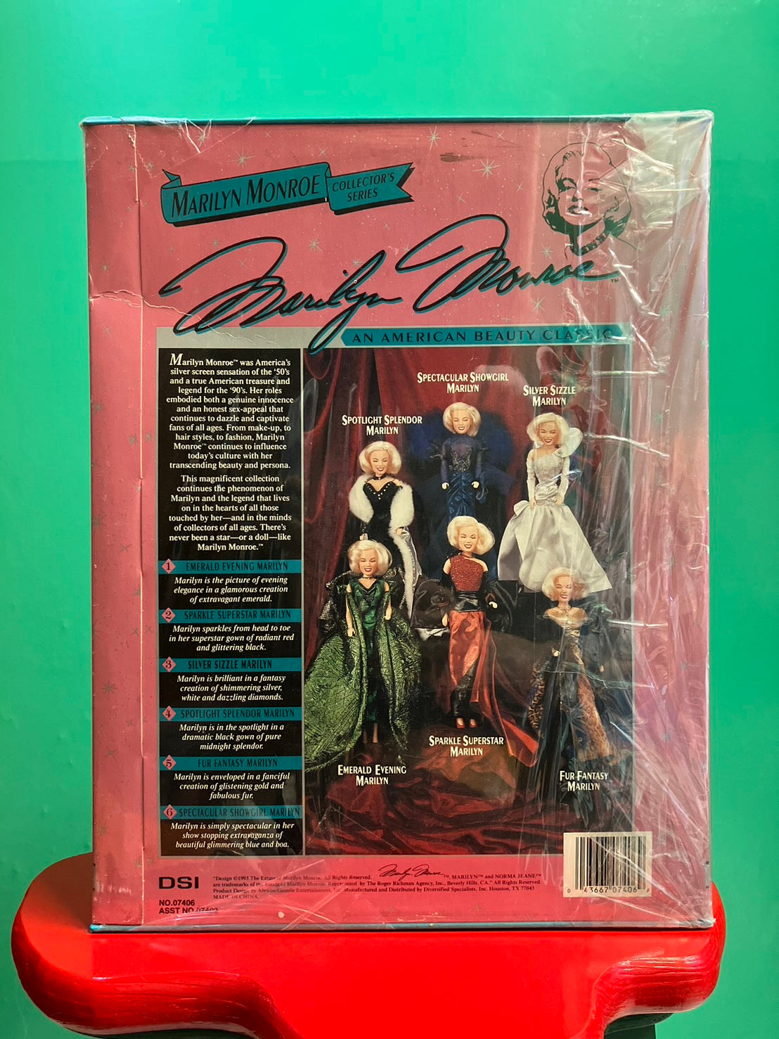 1993・Marilyn Monroe Collector's Series / マリリンモンロー・ドール・フィギュア6体セット