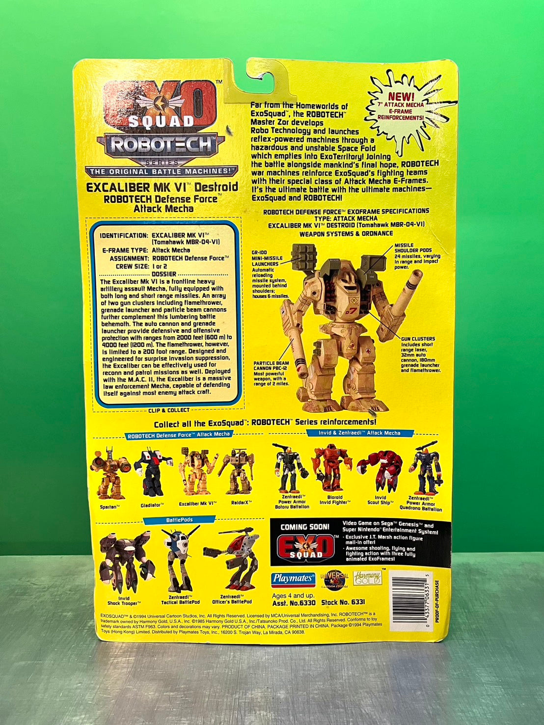 1994・EXO SQUAD ROBOTECH・EXCALIBER MK VI / エクソスクワッド ロボテック・エクスカリバー・フィギュア