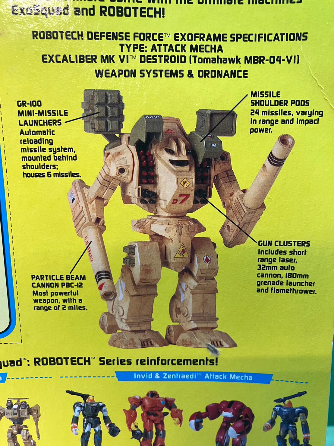 1994・EXO SQUAD ROBOTECH・EXCALIBER MK VI / エクソスクワッド ロボテック・エクスカリバー・フィギュア