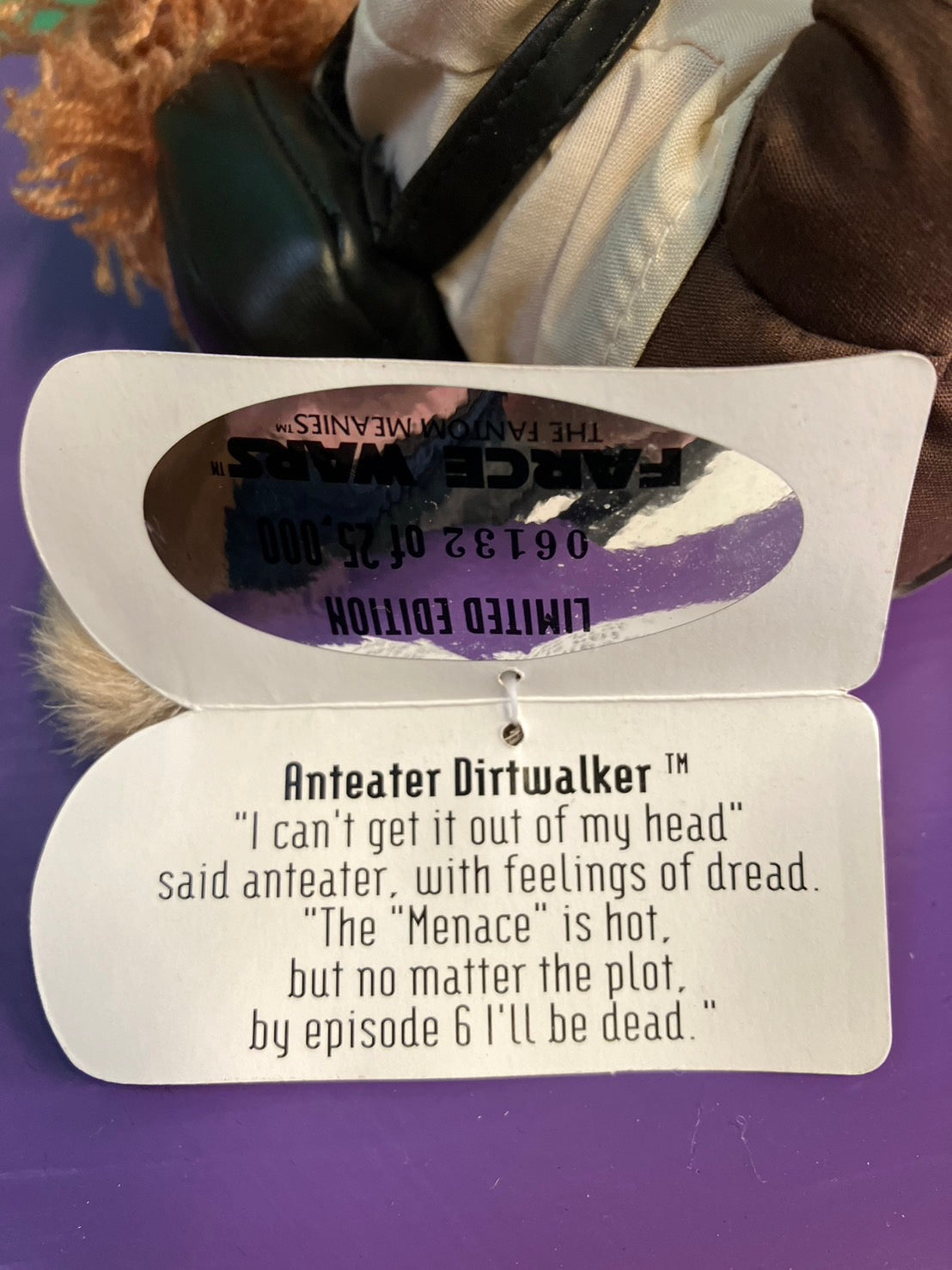 Farce Wars・The Fantom Meanies・Anteater Dirtwalker・Plush / スターウォーズ・アナキンスカイウォーカー・ぬいぐるみ