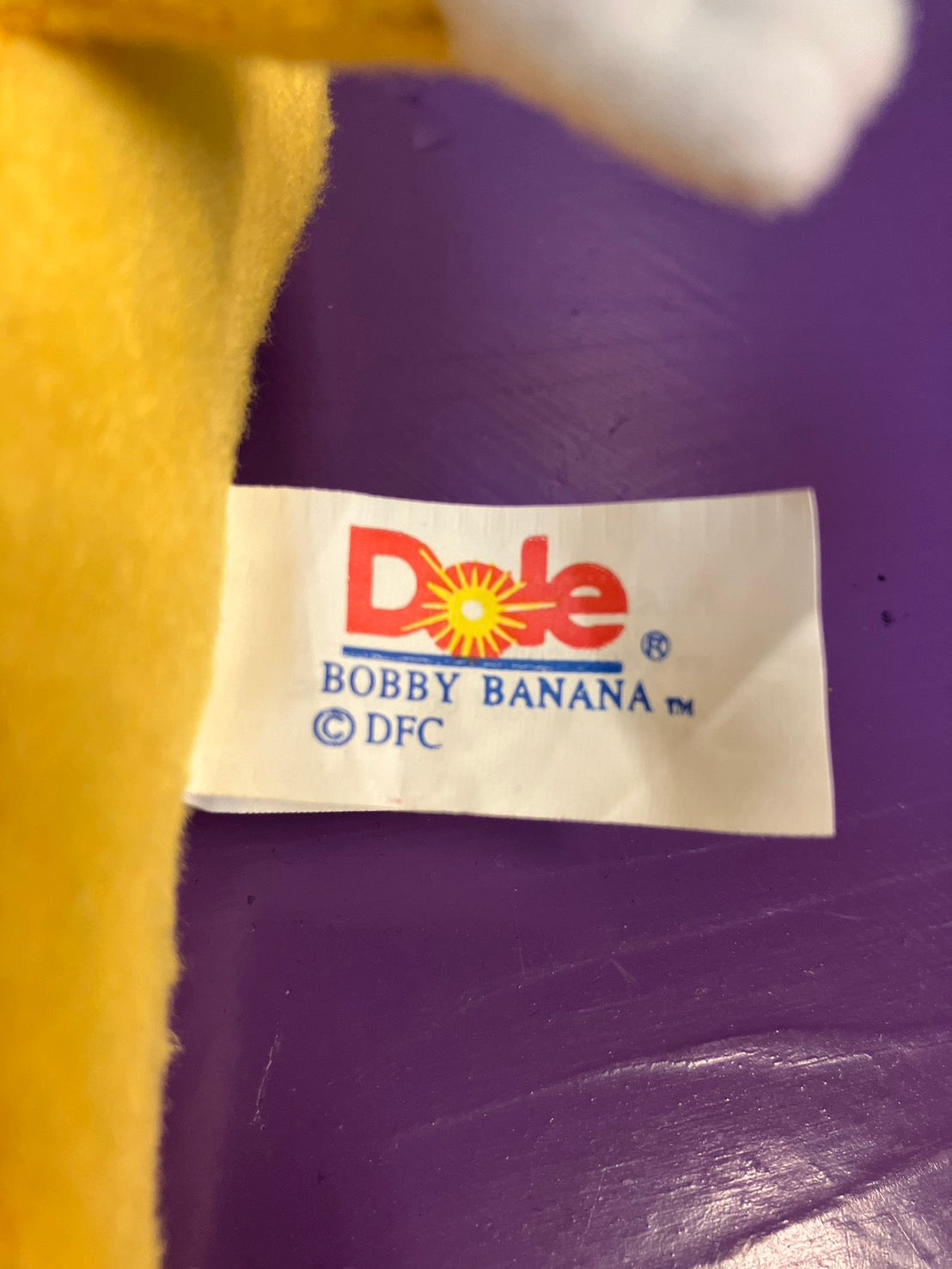 1999・Dole Fruit Bean Bag Plush / ドール・ぬいぐるみ・バナナ