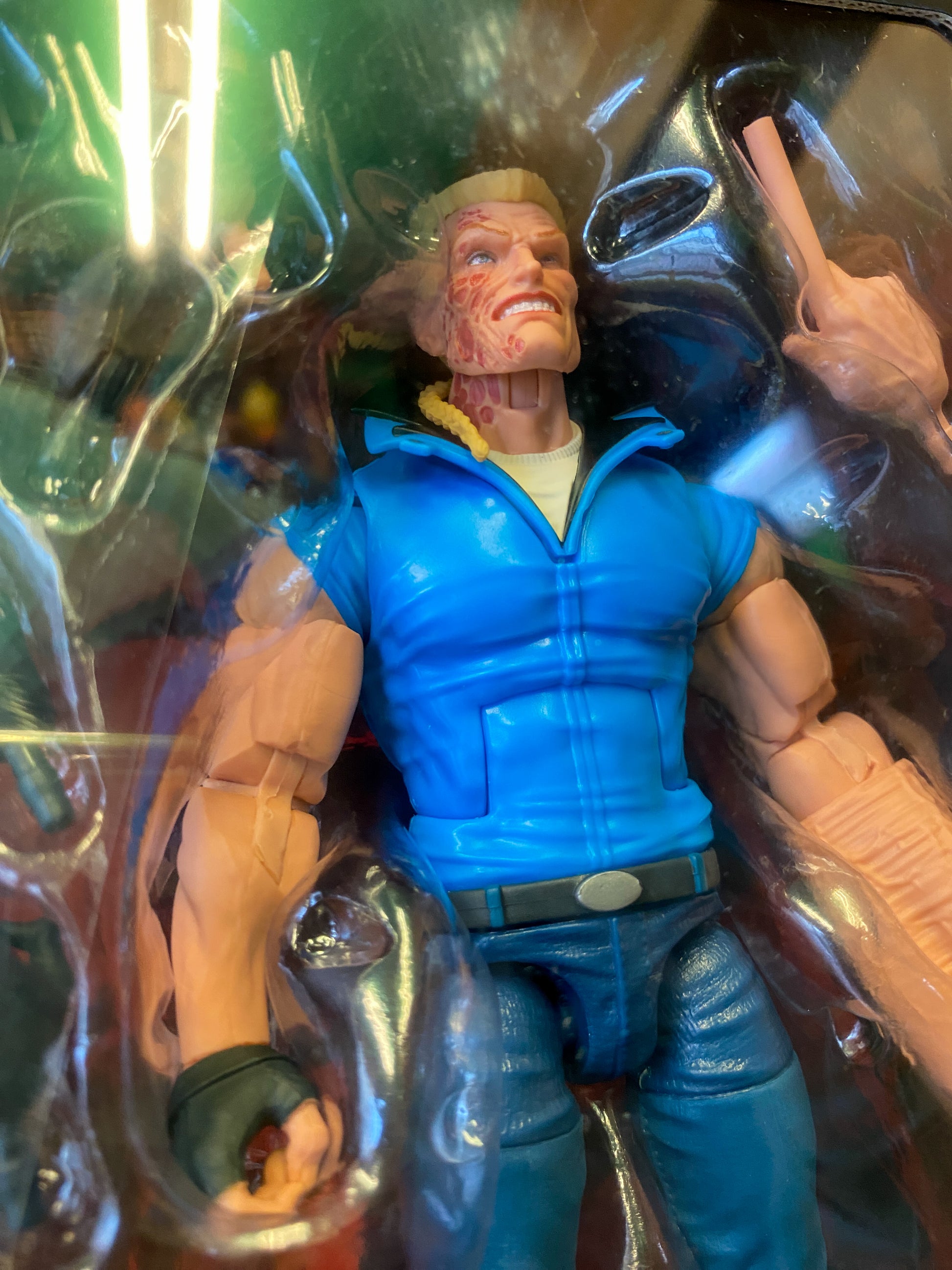 パニッシャー&ブッシュワッカーのフィギュアで、ブッシュワッカーをズームで撮影した写真。