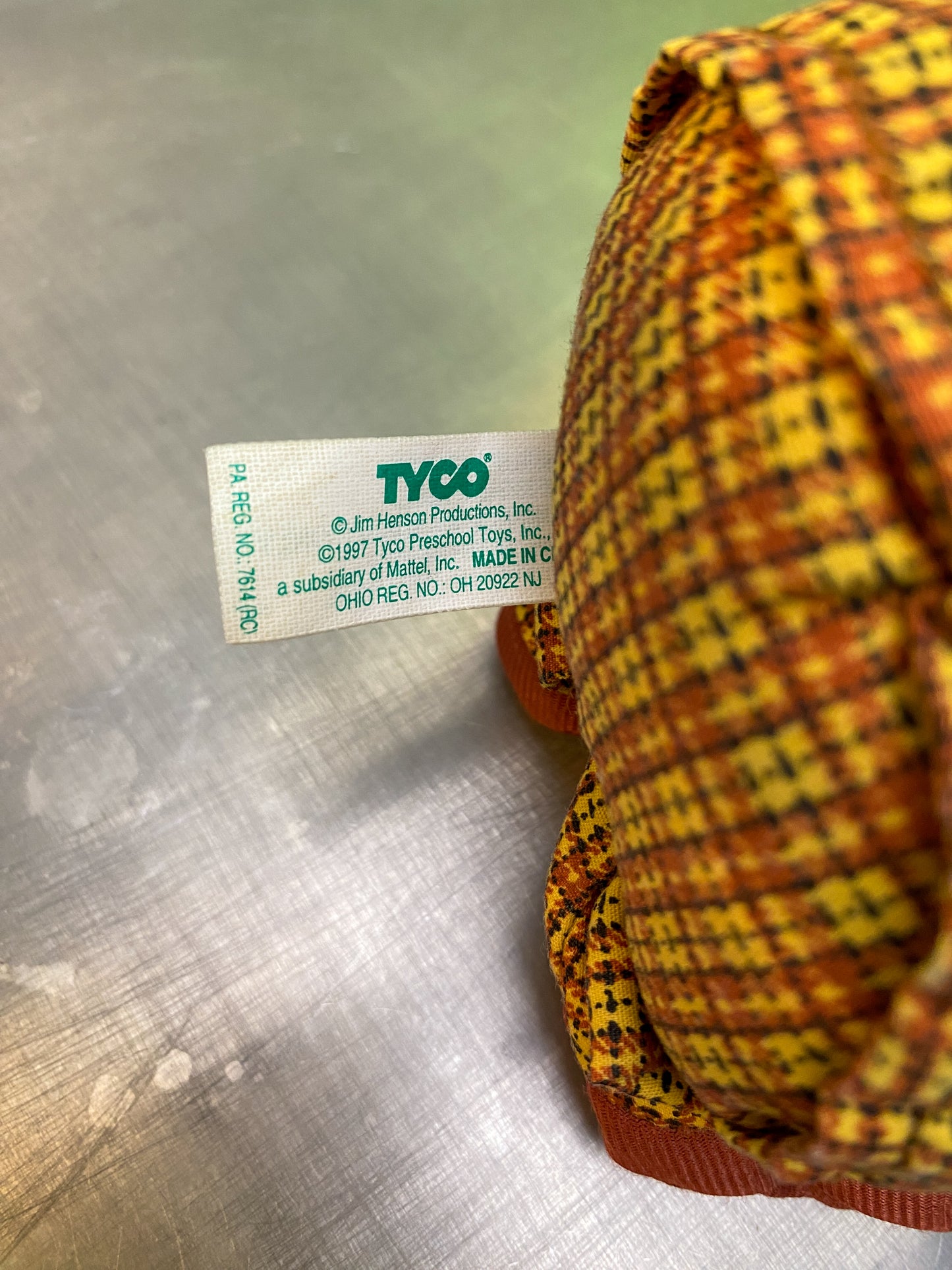 TYCO・SESAME STREET・Beans Plush / セサミストリート・シャーロック ヘムロック・ぬいぐるみ